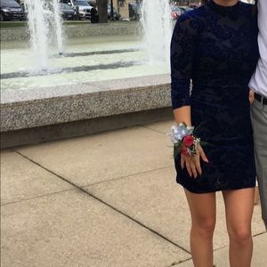 Navy Blue Homecoming Dress